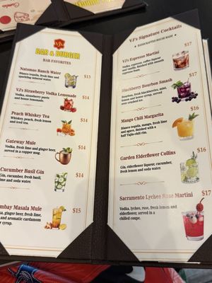 Menu photo 2 VJ's Bar & Burger Sacramento, CA
