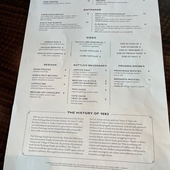 1882 Cantina - Menu - Jan 2024 - Mexican Near Me - Temecula, California