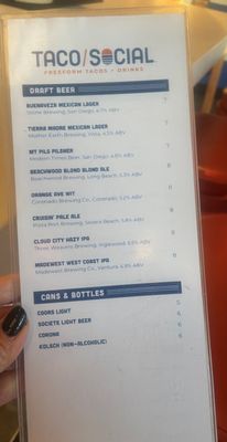 Menu photo 8 Taco Social Los Angeles, CA