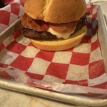 Blind Squirrel - Pizza Burger for Burger week - Sports Bars Near Me - Louisville, Kentucky Blind Squirrel - Pizza Burger for Burger week - Sports Bars Near Me - Louisville, Kentucky
