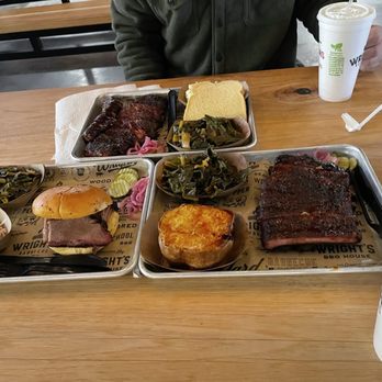 Wright's Barbecue - Good Stuff Brisket Sandwich Brisket Sandwich Ribs Half Rack Plate - Barbeque Near Me - Little Rock, Arkansas Wright's Barbecue - Good Stuff Brisket Sandwich Brisket Sandwich Ribs Half Rack Plate - Barbeque Near Me - Little Rock, Arkansas