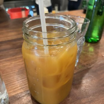Sol Food Petaluma - Some kind of mango drink. Good. Sweet. - Puerto Rican Near Me - Petaluma, California