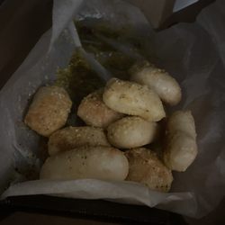 Domino's Pizza - Cold Parmesan bites that tasted funny