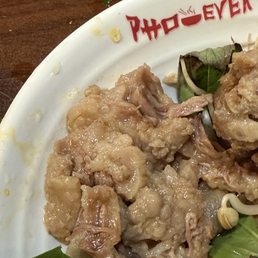Fat from two pieces of oxtail Fat from two pieces of oxtail
