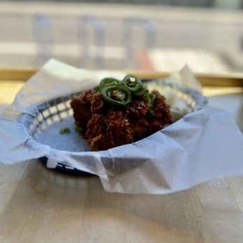Bbang! - Korean chicken w/hot honey (poor photo doesn't do it justice.) - Korean Near Me - Portland, Oregon Bbang! - Korean chicken w/hot honey (poor photo doesn't do it justice.) - Korean Near Me - Portland, Oregon