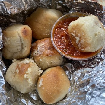 Montegrillo Pizza - Garlic knots with sauce - Pizza Near Me - Maple Shade Township, New Jersey Montegrillo Pizza - Garlic knots with sauce - Pizza Near Me - Maple Shade Township, New Jersey