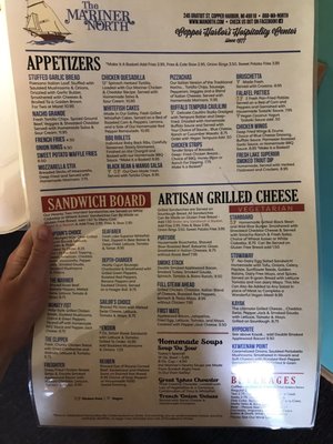 Menu photo 4 The Mariner North Copper Harbor, MI