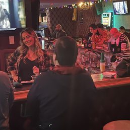 Best Bartender ever!! Great customer service. Keeps our drinks full! Stop by. You will love it!