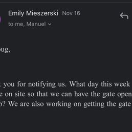 Email of Emily asking me to do their job. Email of Emily asking me to do their job.