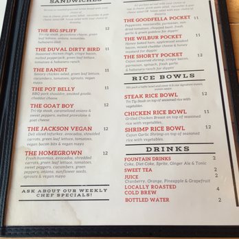 Spliff's Gastropub - Menu 3/1/20 - Gastropubs Near Me - Jacksonville, Florida Spliff's Gastropub - Menu 3/1/20 - Gastropubs Near Me - Jacksonville, Florida