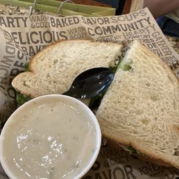 Turkey sandwich and potato soup Turkey sandwich and potato soup