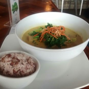 Chau Cafe - Mmmm veggies in a yellow coconut curry broth with rice. Bowl as large as a man's face! - Vietnamese Near Me - Vancouver, British Columbia Chau Cafe - Mmmm veggies in a yellow coconut curry broth with rice. Bowl as large as a man's face! - Vietnamese Near Me - Vancouver, British Columbia
