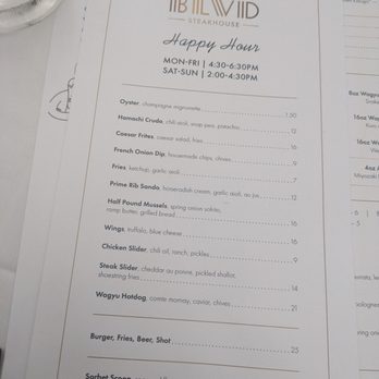 BLVD Steakhouse - Happy hour food options - New American Near Me - Chicago, Illinois