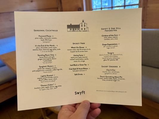 Menu photo 3 Swyft Restaurant Kent, CT
