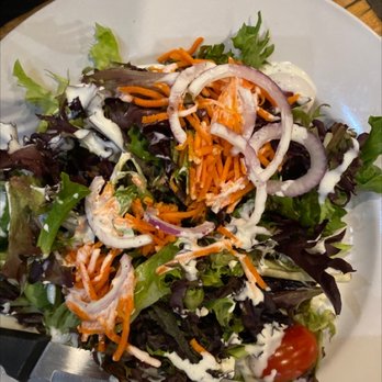 Pizzeria Luca - Side salad with ranch dressing - Pizza Near Me - Albuquerque, New Mexico