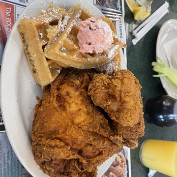 Metro Diner - Chicken and waffles!!! - American Near Me - St. Augustine, Florida