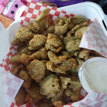 Little Bitty Burger Barn - Omg!! Great pickle chips, will definately come back for more!! - Burgers Near Me - Houston, Texas