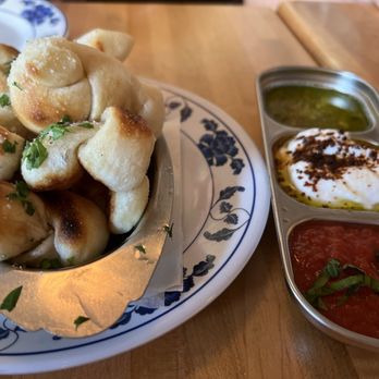 Central Pizza & Bar - Garlic Knots were great, but that pesto and cheese made it just delectable! - Bars Near Me - Lafayette, Louisiana Central Pizza & Bar - Garlic Knots were great, but that pesto and cheese made it just delectable! - Bars Near Me - Lafayette, Louisiana