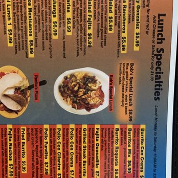 Rosita's 2 Mexican - Memu - Mexican Near Me - Indianapolis, Indiana