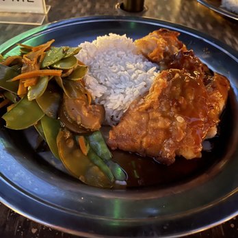 Buoy One - Riverhead - Thai cod  with Asian vegetables and jasmine rice. - Seafood Near Me - Riverhead, New York