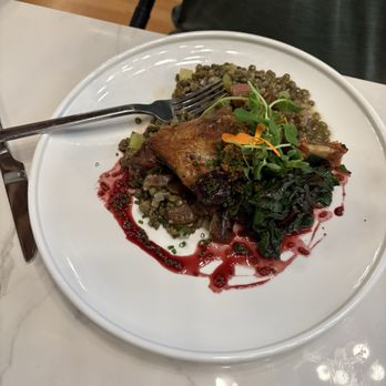 Songbird Parlour - Duck confit with guanciale over lentils - Venues & Event Spaces Near Me - Glen Ellen, California