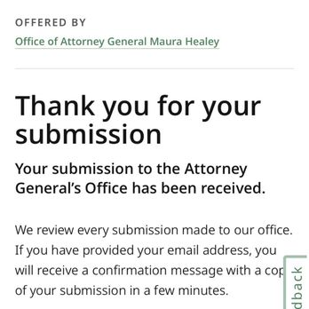 Extra Space Storage - Receipt of filing online complaint with AGO - Self Storage Near Me - Covina, California