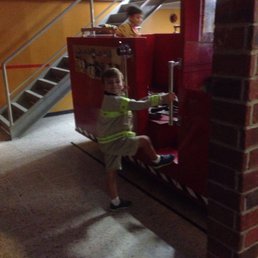 Our boy at the firestation!