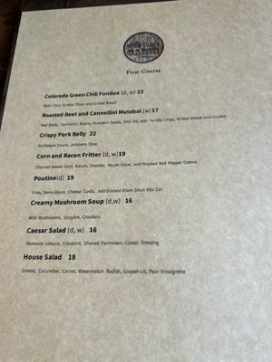 Menu photo 5 Uley's Cabin and Ice Bar Crested Butte, CO