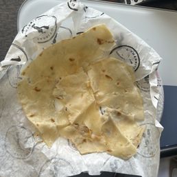 The tortillas are bigger. So those big generous burritos everyone is oohing and ahhing about is just plain tortilla!