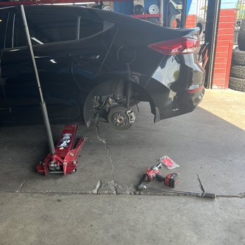 Jireh Tires - Car being worked on - Tires Near Me - Henderson, Nevada