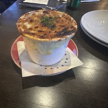 The Autograph American Tavern - French onion soup- bigger size than expected. - New American Near Me - Andover, Massachusetts The Autograph American Tavern - French onion soup- bigger size than expected. - New American Near Me - Andover, Massachusetts