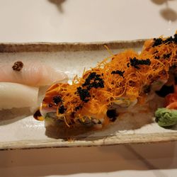 Kampai Alley - Coo Coo Nest Roll with yellowtail and young yellowtail nigiri