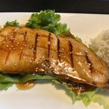 Genghix - Salmon Teriyaki lunch special - Sushi Bars Near Me - Castro Valley, California Genghix - Salmon Teriyaki lunch special - Sushi Bars Near Me - Castro Valley, California