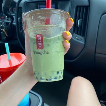 Gong Cha - Matcha Milk Tea with Black Boba Pearls - Bubble Tea Near Me - North Charleston, South Carolina Gong Cha - Matcha Milk Tea with Black Boba Pearls - Bubble Tea Near Me - North Charleston, South Carolina