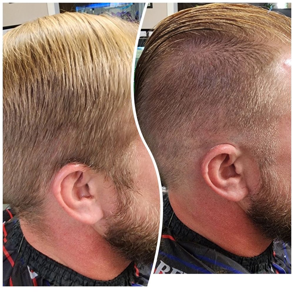 Mel's Barber Shop and Beauty Salon Logo