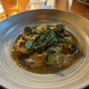 Bliss - Shrimp and grits special - New American Near Me - San Antonio, Texas