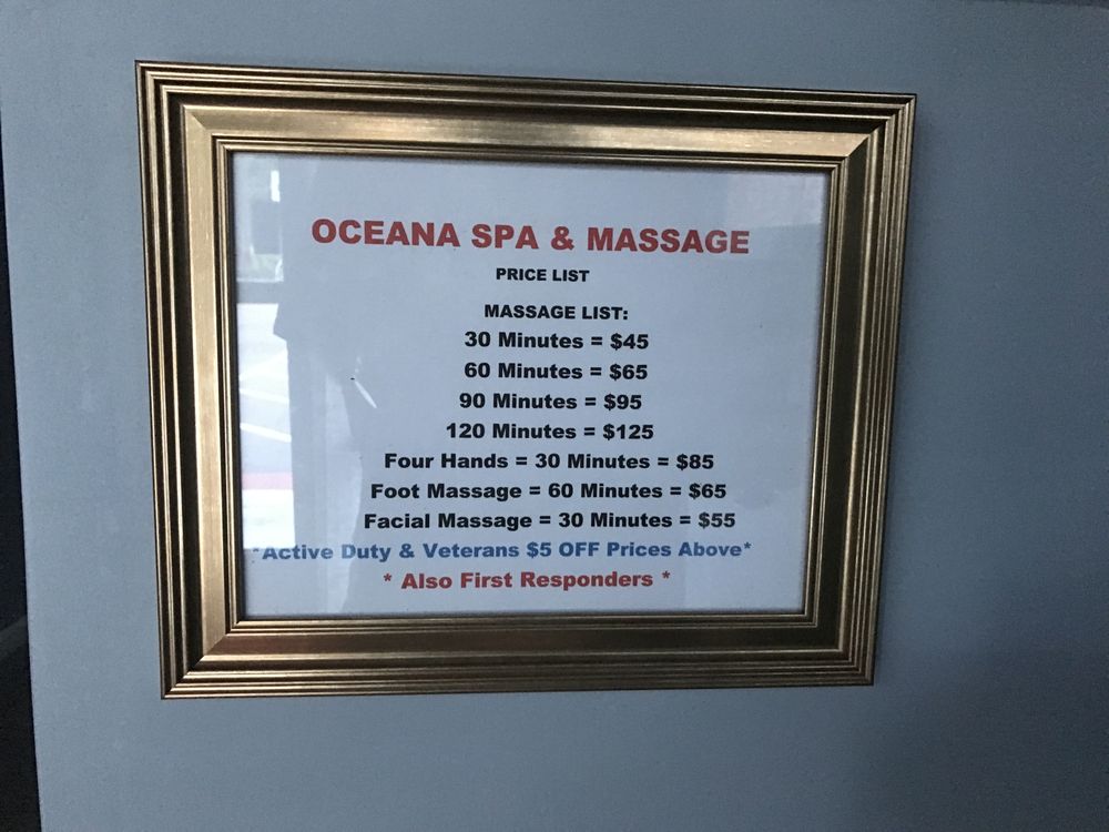 OCEANA SPA & MASSAGE Updated October 2024 1337 Oceana Blvd