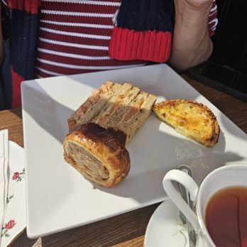 Hettie's Tearoom - Sausage roll, quiche, and salmon sandwich - Tea Rooms Near Me - Pitlochry, PKN