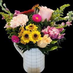 Where The Blooms Are - Cute pitcher too!