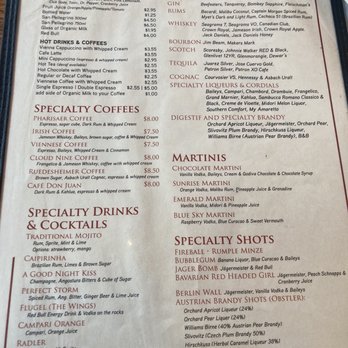 Cafe Old Vienna - Menu - German Near Me - Myrtle Beach, South Carolina