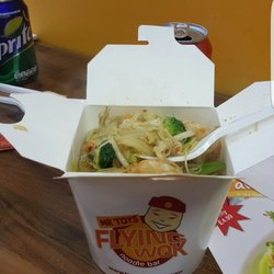 Mr Toys Flyng Wok Noodle Bar - I love spicy prawns