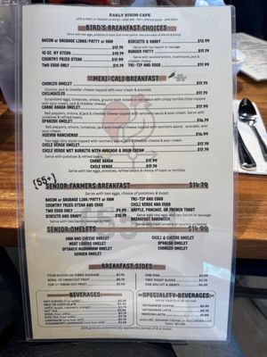 Menu photo 7 Early Birds Cafe Fresno, CA