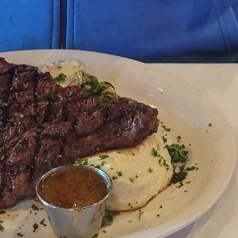 Capers - Bone in Ribeye w/Brussel sprouts & Wasabi mashed potatoes - Bars Near Me - Kennesaw, Georgia Capers - Bone in Ribeye w/Brussel sprouts & Wasabi mashed potatoes - Bars Near Me - Kennesaw, Georgia