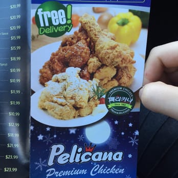 Pelicana Chicken - Flushing - Menu cover! Free delivery! - Korean Near Me - Flushing, New York