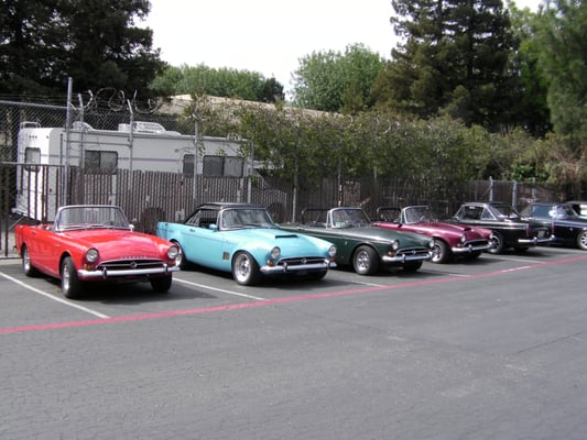 Photo of Pit Row - Santa Clara, CA, US. The Sunbeam Tiger Club Stopped By