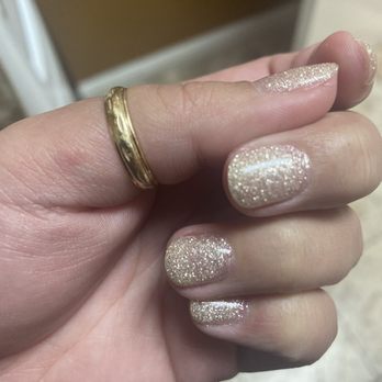 Hand Candy Nail Spa - Champagne glitter - Nail Salons Near Me - San Jose, California Hand Candy Nail Spa - Champagne glitter - Nail Salons Near Me - San Jose, California