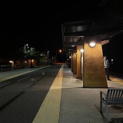 SACRT Light Rail - 4th Ave/Wayne Hultgren Station - Wayne at Night with a hot man