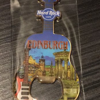 Hard Rock Cafe Edinburgh - City design magnet bottle opener. - American Near Me - Edinburgh, EDH Hard Rock Cafe Edinburgh - City design magnet bottle opener. - American Near Me - Edinburgh, EDH