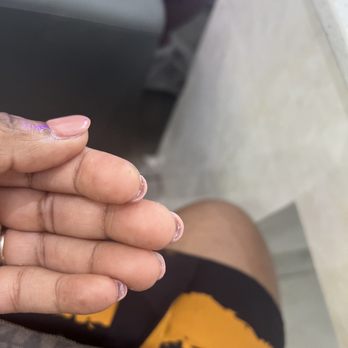 Lux Nail Bar - Messed up dip nails . - Nail Salons Near Me - Mesquite, Texas