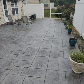 Sam The Concrete Man Burlington - Stamped and stained concrete patio - Masonry/Concrete Near Me - Burlington, North Carolina Sam The Concrete Man Burlington - Stamped and stained concrete patio - Masonry/Concrete Near Me - Burlington, North Carolina